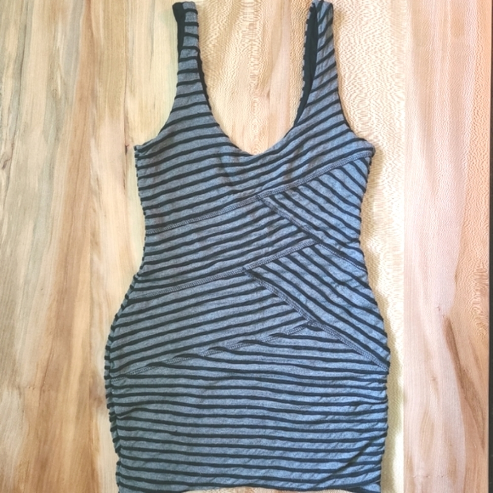 Sparkle & Fade Striped Bodycon Tank Dress